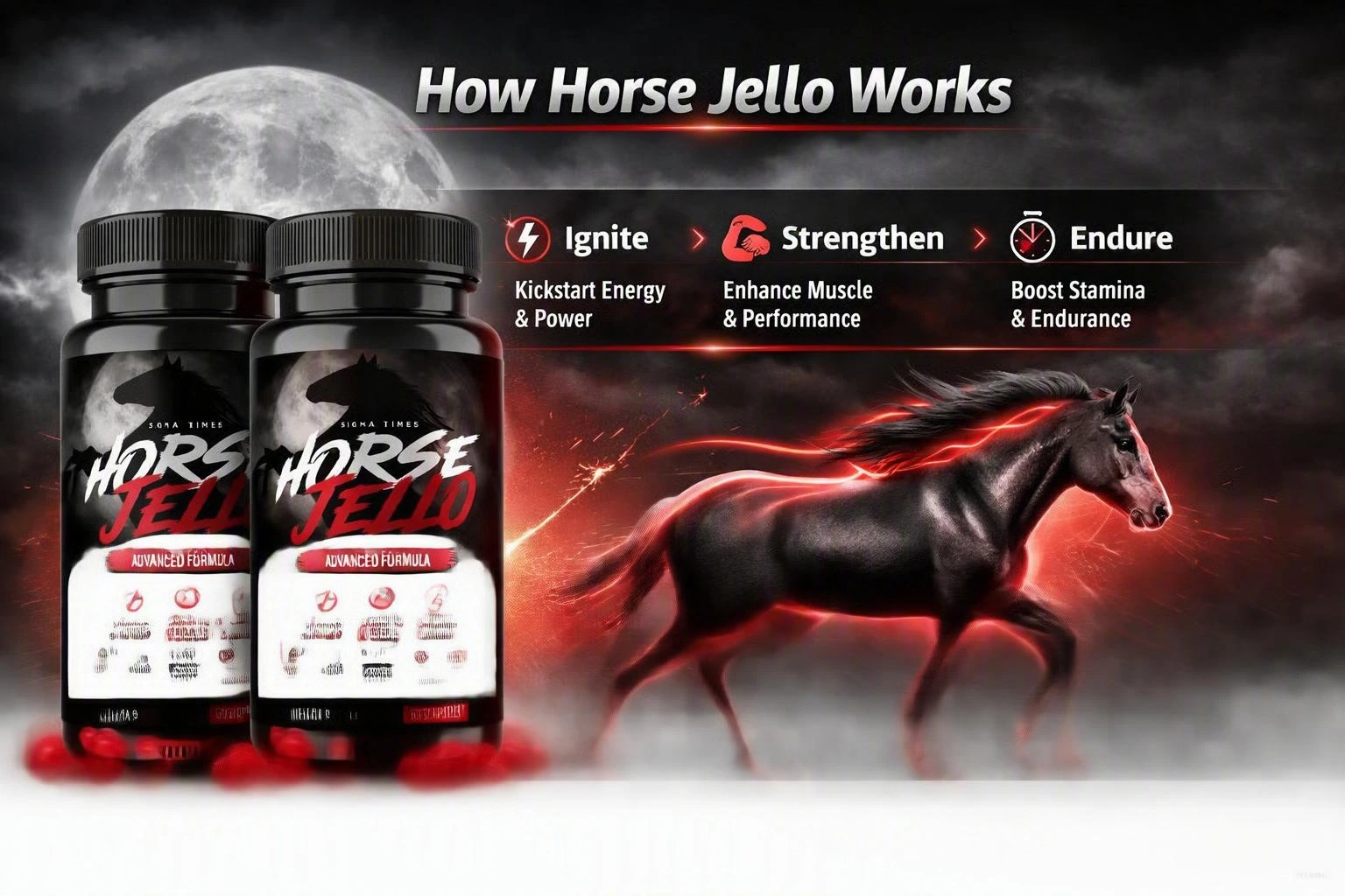 How Horse Jello works: ignite energy, strengthen muscle, endure stamina